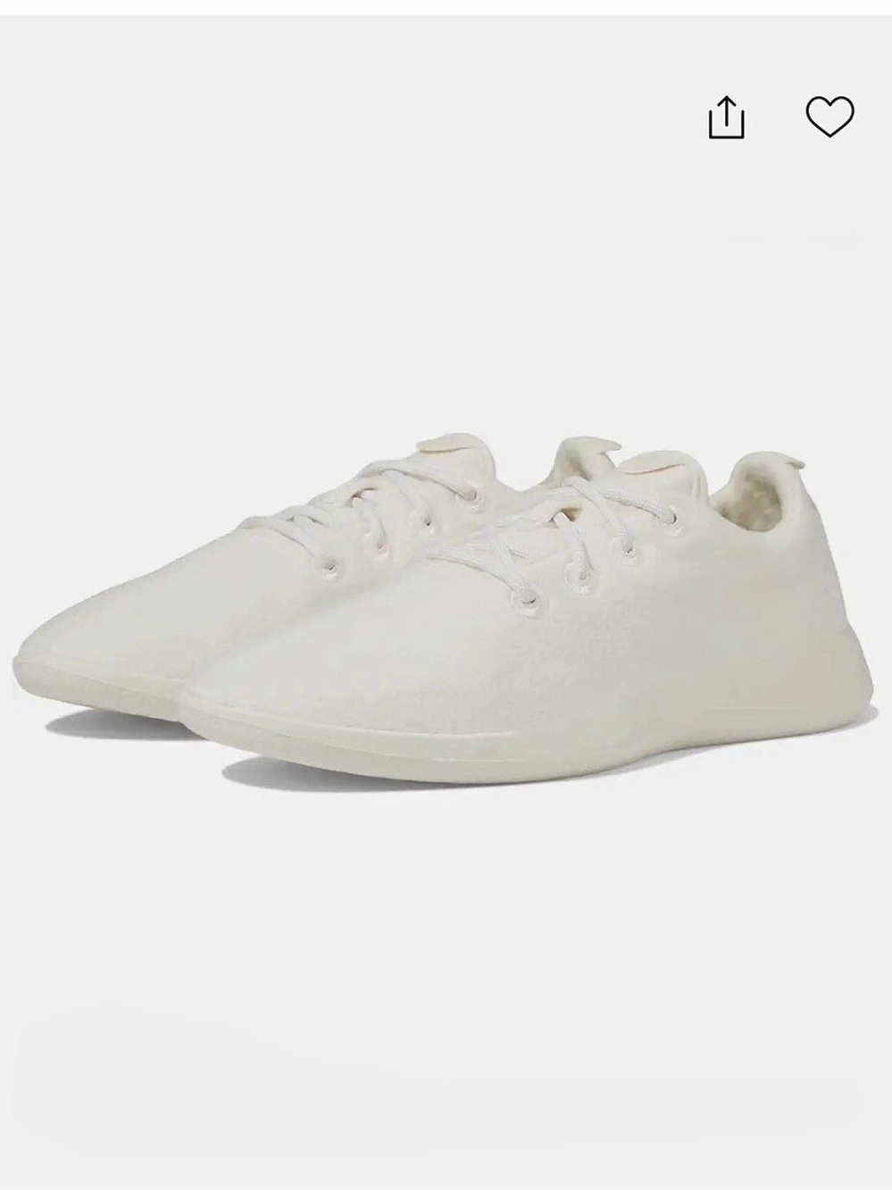 Allbirds WR2 Wool Runners Women's Sneakers Cream US 8.5